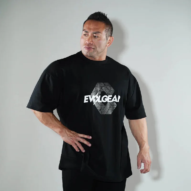 【数量限定】EVOLGEAR X CRONOS OVER SIZE T-SHIRTS【BLACK】