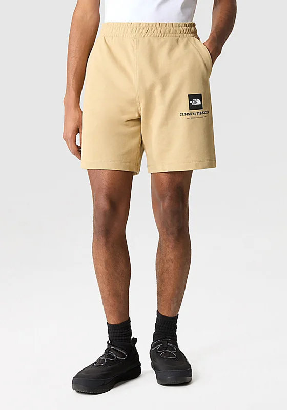 The North Face Mens Coordinates Shorts, Khaki Stone