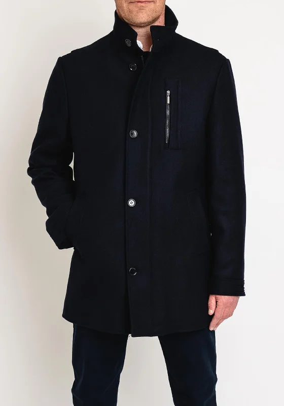 White Label Mason Overcoat, Navy