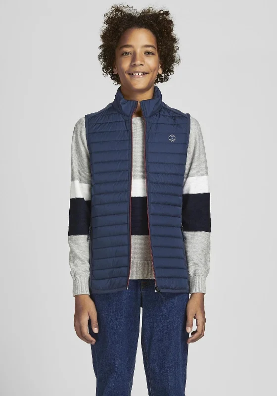 Jack & Jones Boys Multi Bodywarmer, Navy Blazer