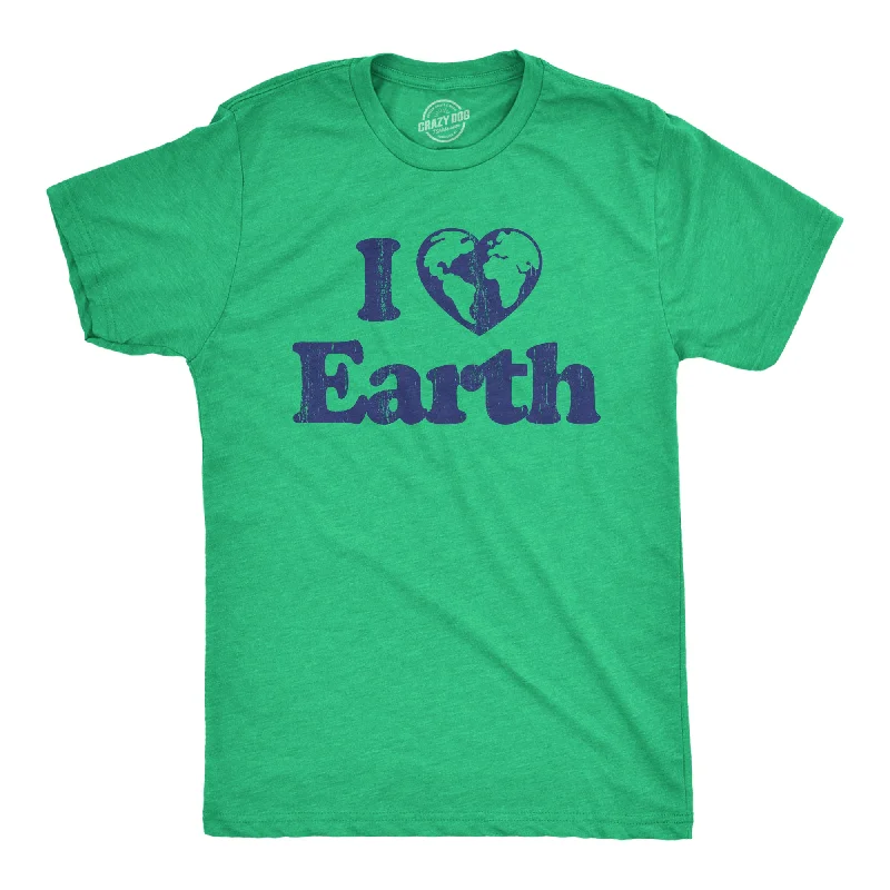 I Heart Earth Men's T Shirt