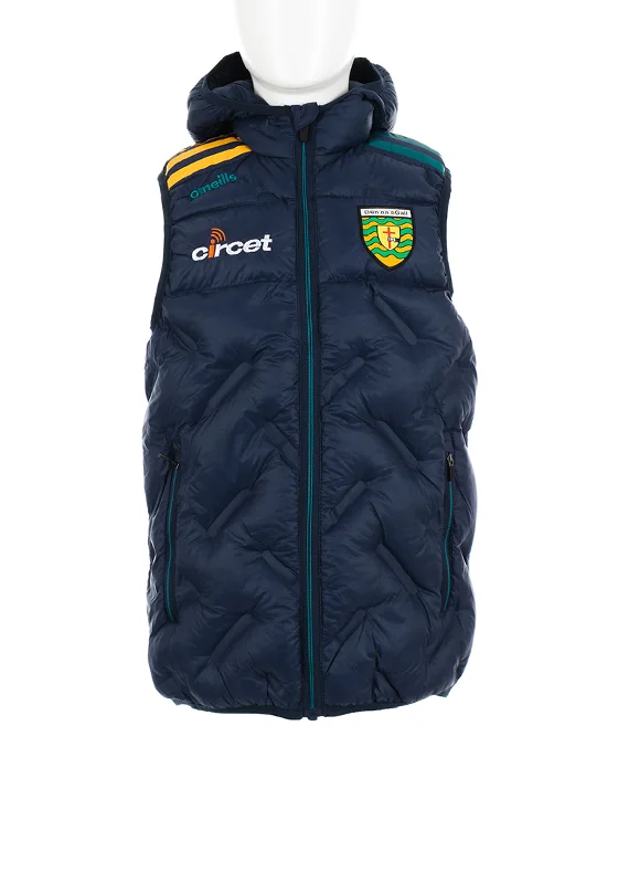 O’Neills Donegal GAA Kids Dolmen Hooded Padded Gilet, Navy