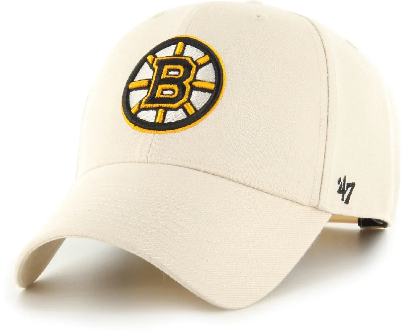 Boston Bruins 47 Brand MVP Natural NHL Team Snapback Cap