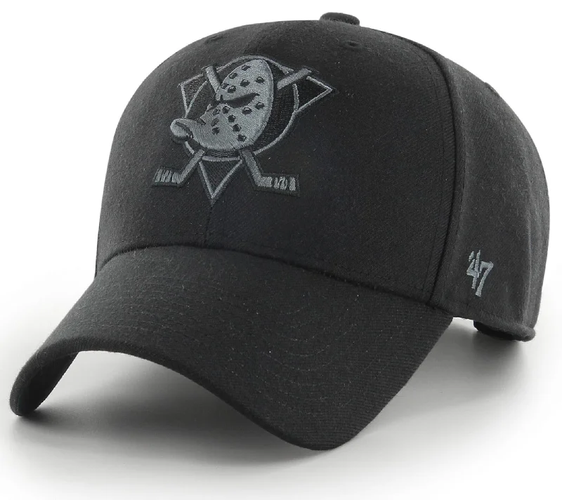 Anaheim Ducks 47 Brand MVP NHL Team Black Snapback Cap