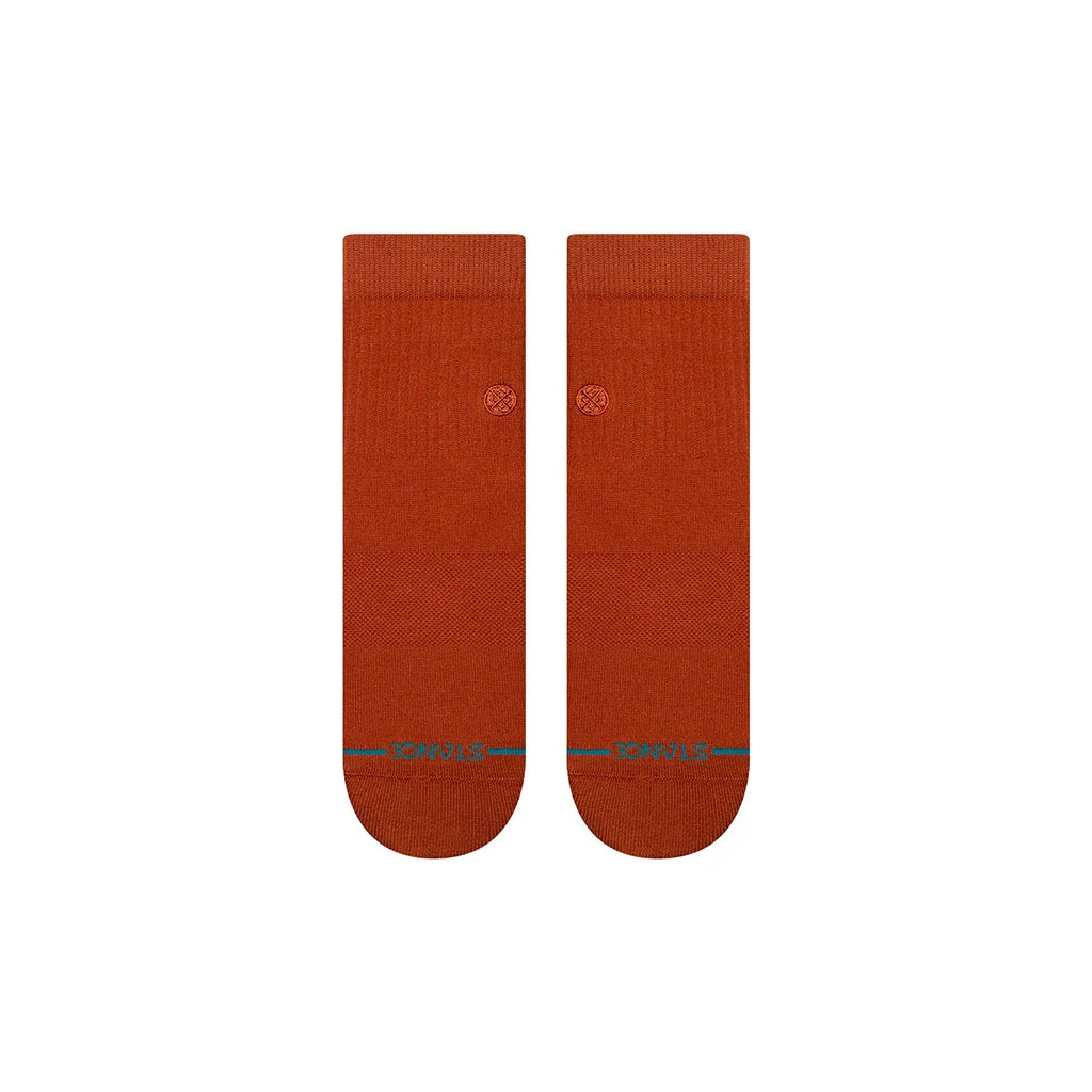 Stance Icon Quarter Socks -Burnt Orange