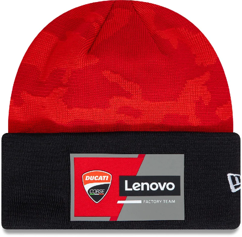 Ducati Moto GP New Era Enea Bastiani Camo Cuff Beanie