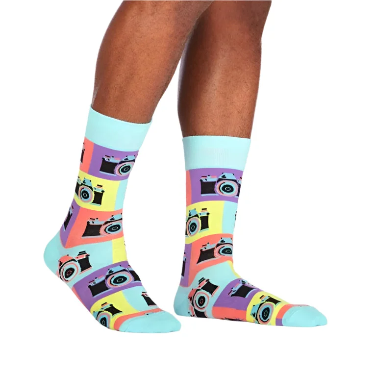 Say Cheese Mens Crew Socks