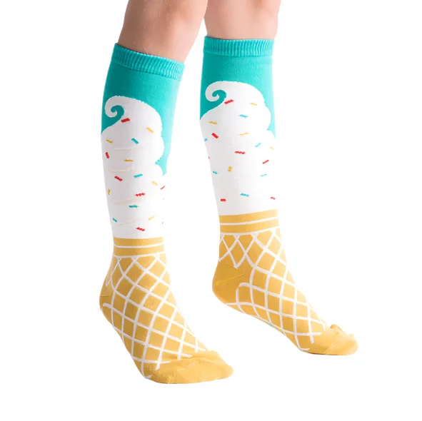 Ice Cream Dream Junior Knee High Socks