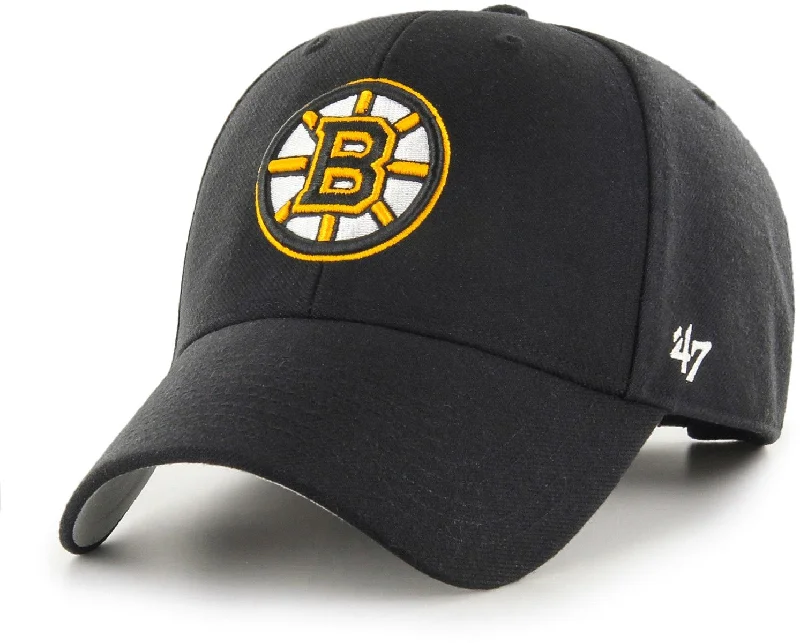 Boston Bruins 47 Brand MVP Adjustable Black NHL Cap