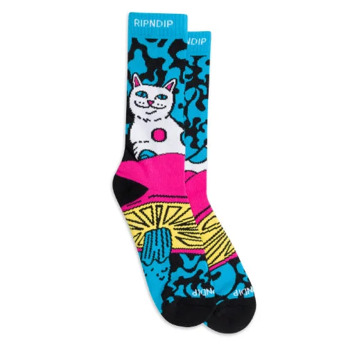 Rip N Dip Psychedelic Crew Socks - Multi