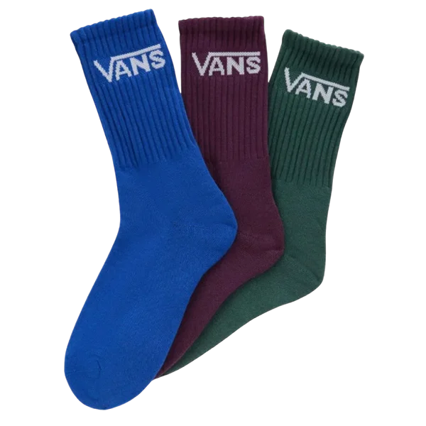 Vans - Classic Crew Surf The Web Kids Skate Socks 3 Pack