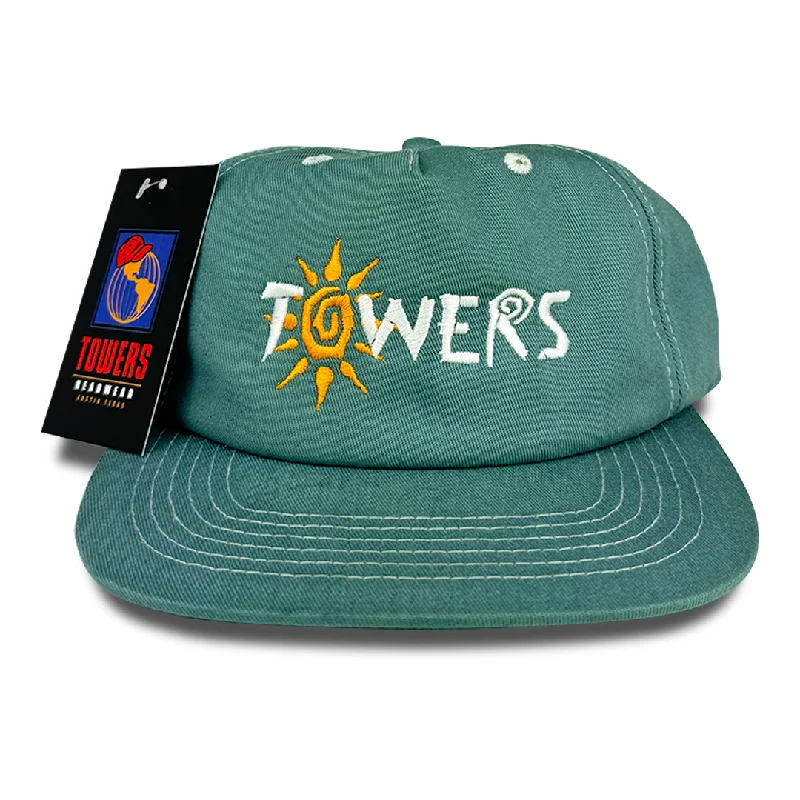 Towers Hand Dyed Stay'n Cool Hat - Washed Aqua