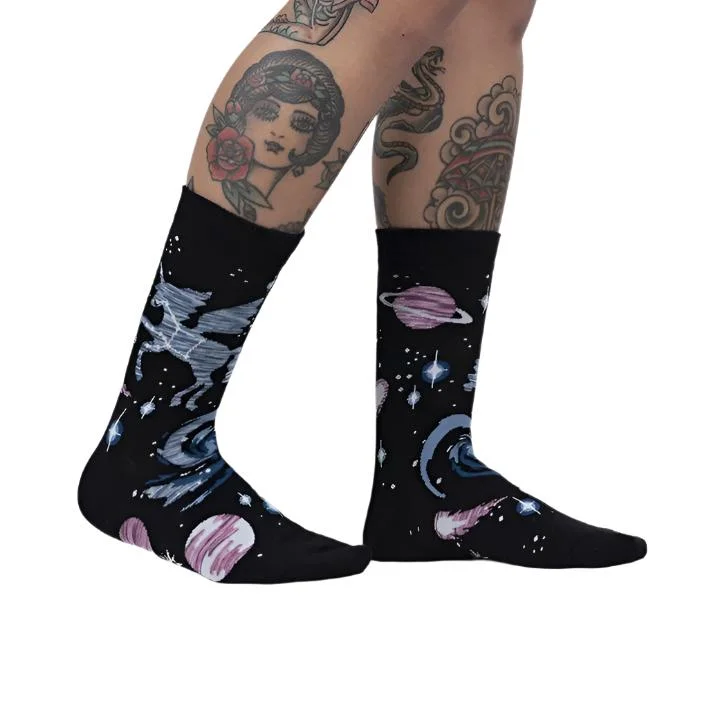 Ancient Pegasus Womens Crew Socks