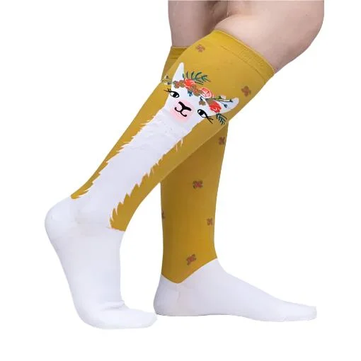 Llama Queen Knee High Socks