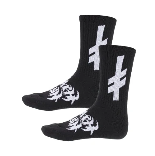 Deathwish Nightrider Crew Socks - Black