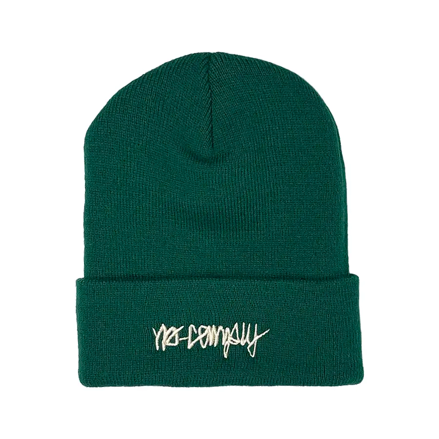 No-Comply Script Check Beanie - Spruce