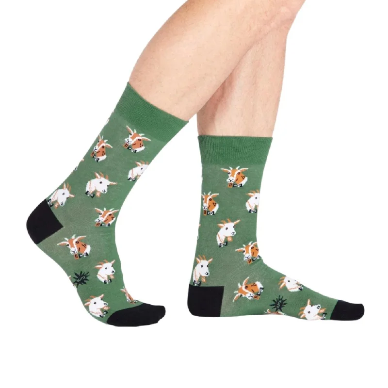 Dapper Goats Mens Crew Socks